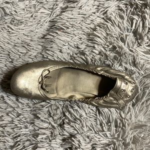 Gold flats rhinestones